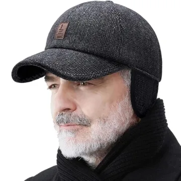 Winter for Men Outdoor Hat with Adjustable Earflaps