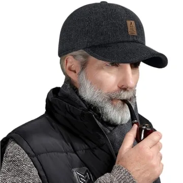 Warm Adjustable Winter Outdoor Hat for Men Golf Baseball Cap