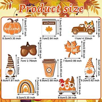 Chunful Fall Ornaments - 30 Pcs for Thanksgiving Crafts