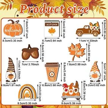Chunful Fall Ornaments - 30 Pcs for Thanksgiving Crafts