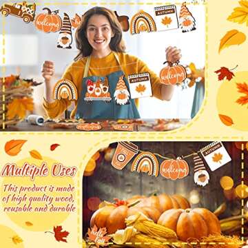 Chunful Fall Ornaments - 30 Pcs for Thanksgiving Crafts