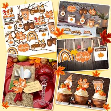 Chunful Fall Ornaments - 30 Pcs for Thanksgiving Crafts