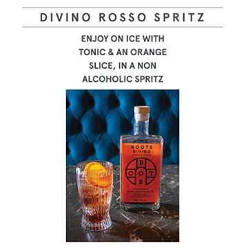 Roots Divino Rosso Non Alcoholic Vermouth | Multiple Gold award winning wine-based zero proof aperit...