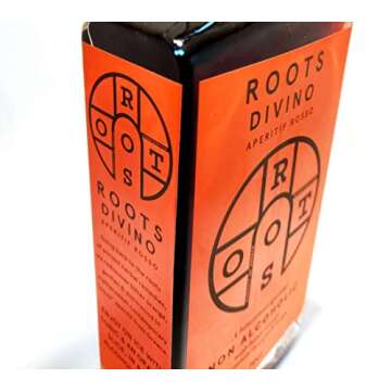 Roots Divino Rosso Non Alcoholic Vermouth | Multiple Gold award winning wine-based zero proof aperitif | Handcrafted with greek bitter oranges and wormwood | Low Cal | Made in Greece | 23.7fl oz (700ml)