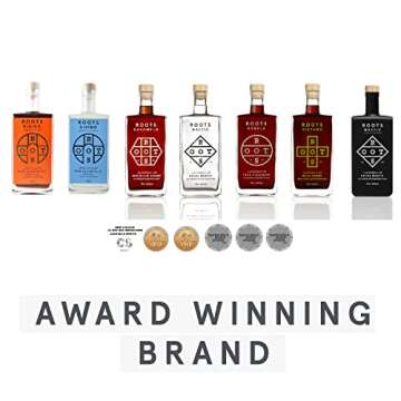 Roots Divino Rosso Non Alcoholic Vermouth | Multiple Gold award winning wine-based zero proof aperitif | Handcrafted with greek bitter oranges and wormwood | Low Cal | Made in Greece | 23.7fl oz (700ml)