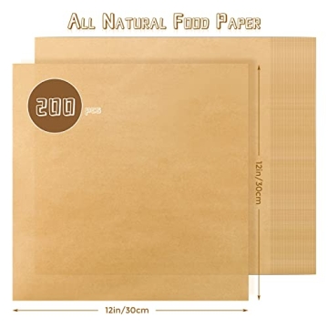 Cmkura 200 Deli Paper Sheets for Easy Food Wrapping