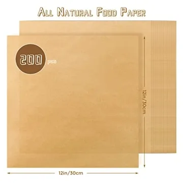 Cmkura 200 Deli Paper Sheets for Easy Food Wrapping