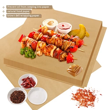 Cmkura 200 Deli Paper Sheets for Easy Food Wrapping