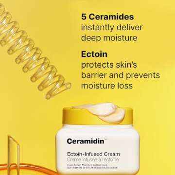 Dr.Jart+ Ceramidin Ectoin-Infused Face Cream Moisturizer for Dry Skin | Korean Skin Care, 1.69 Fl Oz
