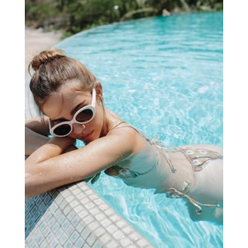 Trendy I-SEA Women's Monroe Polarized Sunglasses - Cream Frame