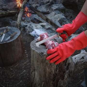 MOSSY OAK Hunting Field Dressing Kit - Portable Butcher Game Processor Set (8-piece) Green Camo