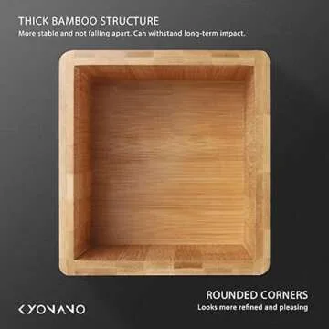 KYONANO Espresso Knock Box - Elegant Bamboo Coffee Accessory