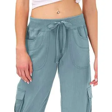 MoFiz Women's Capris - Lightweight Casual Pants for Hiking
