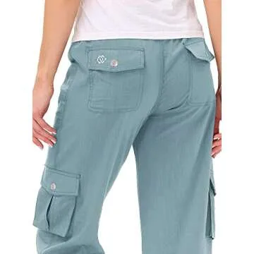 MoFiz Women's Capris - Lightweight Casual Pants for Hiking