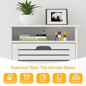 TENNTOU Narrow Shoe Cabinet with 2 Flip Drawers