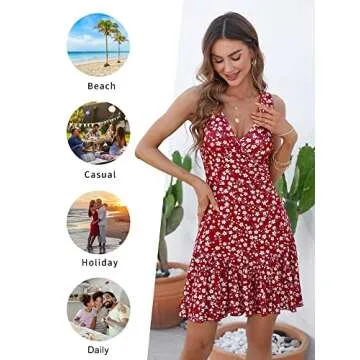 FENSACE Casual Sexy Summer Dress for Women 2025