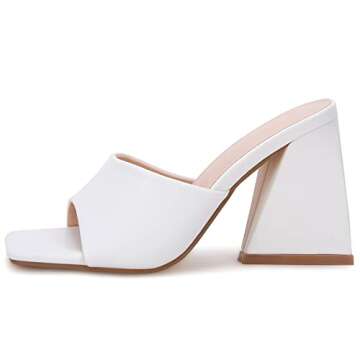 VETASTE Women's Stylish Heeled Sandals with Unique Design