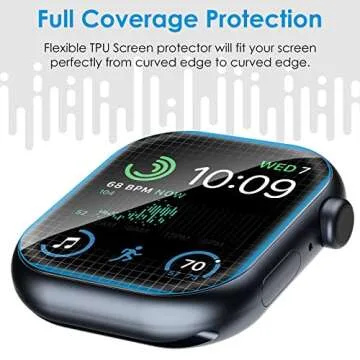 UniqueMe 6 Pack Apple Watch Screen Protector 44mm