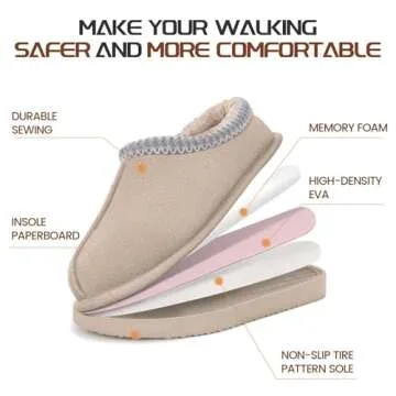 OOW Women’s Comfy Slippers - Stylish & Warm House Shoes