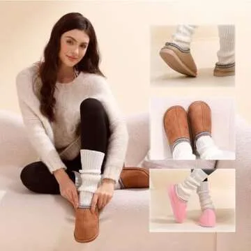 OOW Women’s Comfy Slippers - Stylish & Warm House Shoes