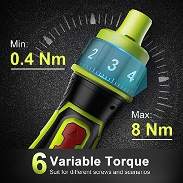 Insulated Electric Screwdriver Set with Rechargeable Battery