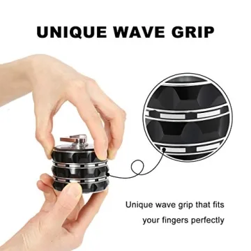 2.5 Inch Black Spice Grinder with Handle Kitchen Helper