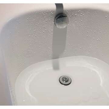 Silicone Bathtub Stopper, Washbasin Drain Plug, Bathtub Plug(Patented Design) (Gray)