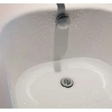 Silicone Bathtub Stopper, Washbasin Drain Plug, Bathtub Plug(Patented Design) (Gray)