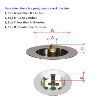 Silicone Bathtub Stopper, Washbasin Drain Plug, Bathtub Plug(Patented Design) (Gray)