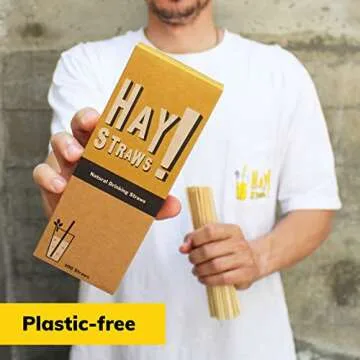 HAY! Biodegradable Tall Drinking Straws | Durable & Eco-Friendly