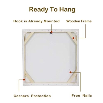 UTOP-art Cherry Blossom Canvas White Flowers Art