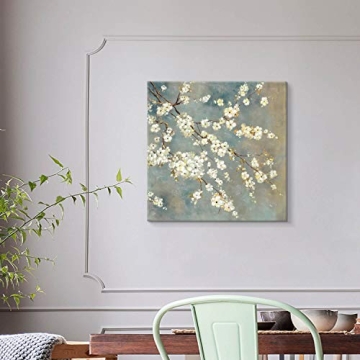 UTOP-art Cherry Blossom Canvas White Flowers Art