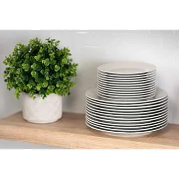 10 Strawberry Street 7.5" Catering Round Salad/Dessert Plate, Set of 12,White