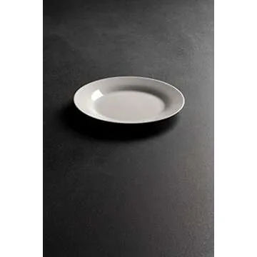 10 Strawberry Street 7.5" Catering Round Salad/Dessert Plate, Set of 12,White