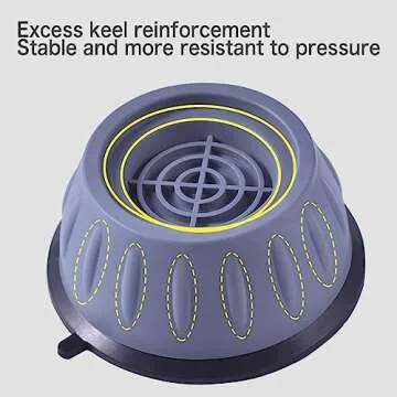 4 Anti-Vibration Pads for Washers & Dryers - Quiet & Durable