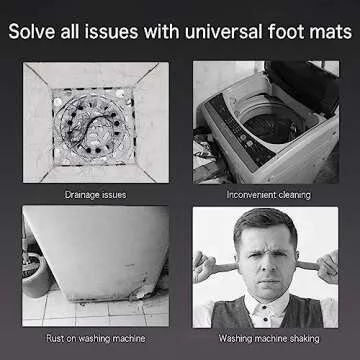 4 Anti-Vibration Pads for Washers & Dryers - Quiet & Durable