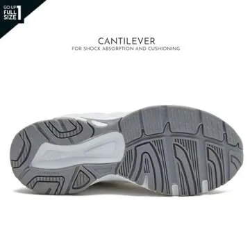 Avia Verge Womens Sneakers - Tennis, Court, Cross Training, or Pickleball Shoes for Women, 6 Wide, White/Blue/Silver