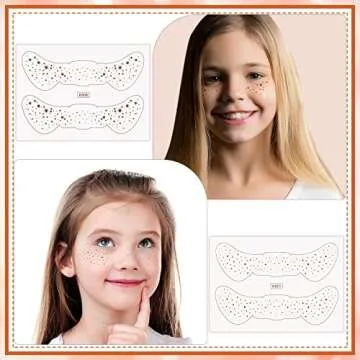 Eersida 20 Pcs Freckle Tattoo Kit Waterproof Makeup