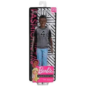 Stylish Barbie Ken Fashionistas Doll #130 for Kids 3-8