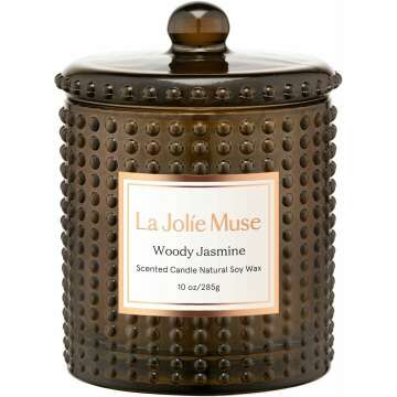 Woody Jasmine Luxury Candles for Home Fragrance