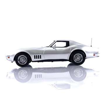 1969 Chevy Corvette Silver Metallic 1/18 Diecast Model Car by Norev 189032