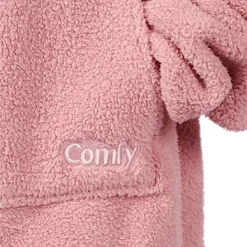 THE COMFY Teddy Bear Quarter-Zip Sherpa Wearable Blanket