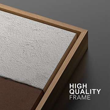 SIGNWIN Framed Canvas Print Wall Art Set Gray Brown Minimal Color Blocks Abstract Shapes Illustration Modern Art Decorative Nordic Chic Relax/Zen for Living Room, Bedroom, Office - 16"x24"x2 Natural