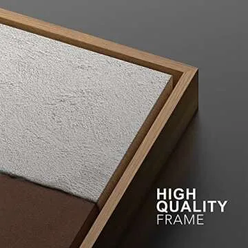 SIGNWIN Framed Canvas Print Wall Art Set Gray Brown Minimal Color Blocks Abstract Shapes Illustration Modern Art Decorative Nordic Chic Relax/Zen for Living Room, Bedroom, Office - 16"x24"x2 Natural