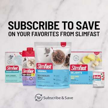 SlimFast Protein Shake, Chocolate- 20g Protein, Meal Replacement Shake Ready to Drink, High Protein with Low Carb and Low Sugar, 24 Vitamins and Minerals, 12 Count (Pack of 1) (Packaging May Vary)