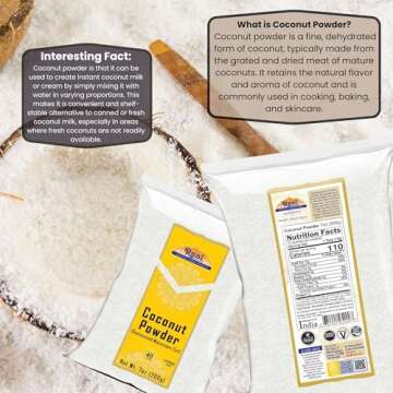 Rani Coconut Fine Powder, Vegan & Gluten-Free 7oz