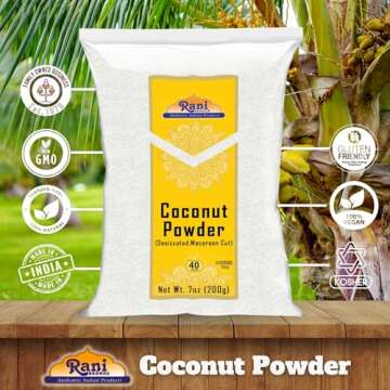 Rani Coconut Fine Powder, Vegan & Gluten-Free 7oz