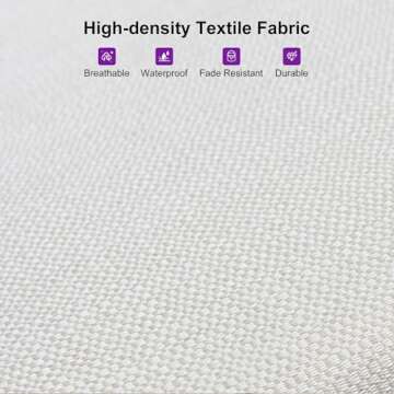 PURPLE LEAF Patio Dining Set for 6 All-Weather Wicker 7 Piece Aluminium Outdoor Table and Chairs Set Included Cushions for Backyard Indoor Decor Kitchen Modern Outdoor Furniture Set Champagne