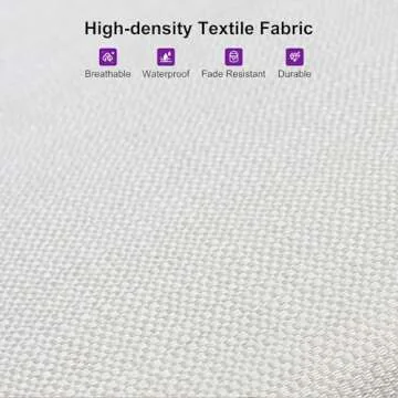 PURPLE LEAF Patio Dining Set for 6 All-Weather Wicker 7 Piece Aluminium Outdoor Table and Chairs Set Included Cushions for Backyard Indoor Decor Kitchen Modern Outdoor Furniture Set Champagne