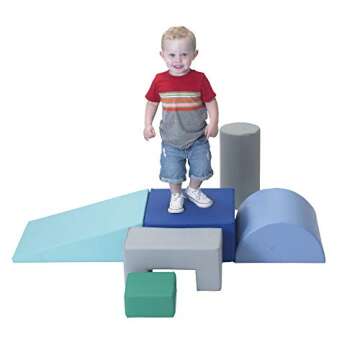 Children's Factory Climb & Play 6 Piece Set for Toddlers, Baby Climbing Toys, Indoor Play Equipment for Homeschool/Classroom/Playroom, Contemporary